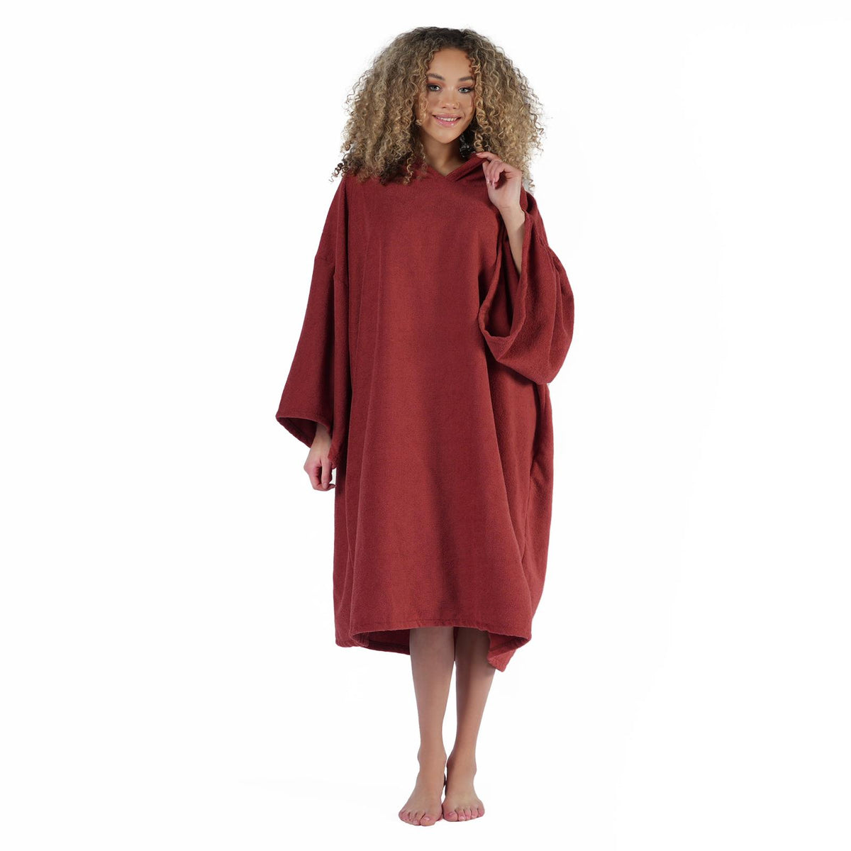 OHS Hooded Towel Poncho Adult Absorbent Dry Beach Swim Bath Changing Robe