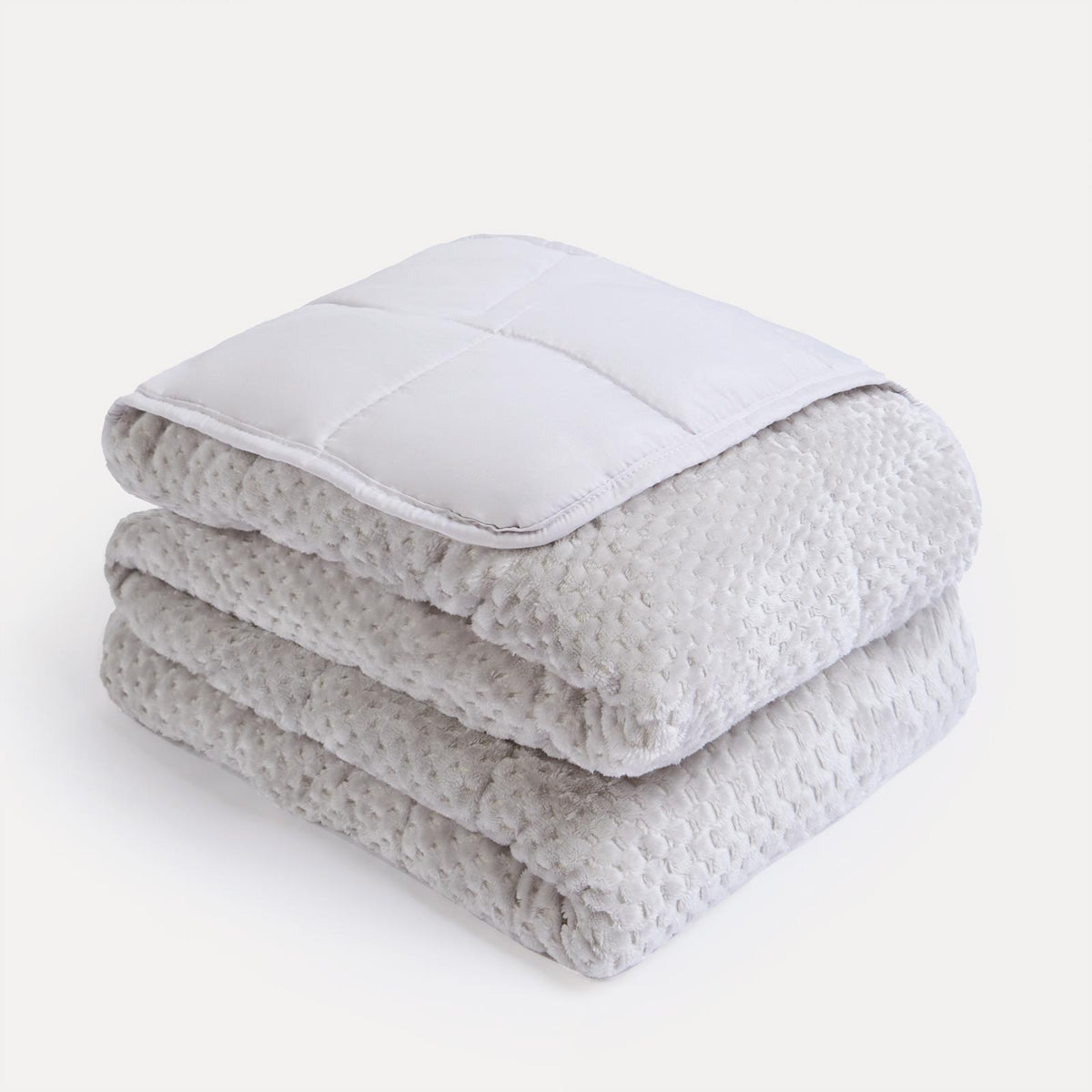 OHS Waffle Fleece Weighted Blanket Sleep Therapy Anxiety Super Soft Bed Throw