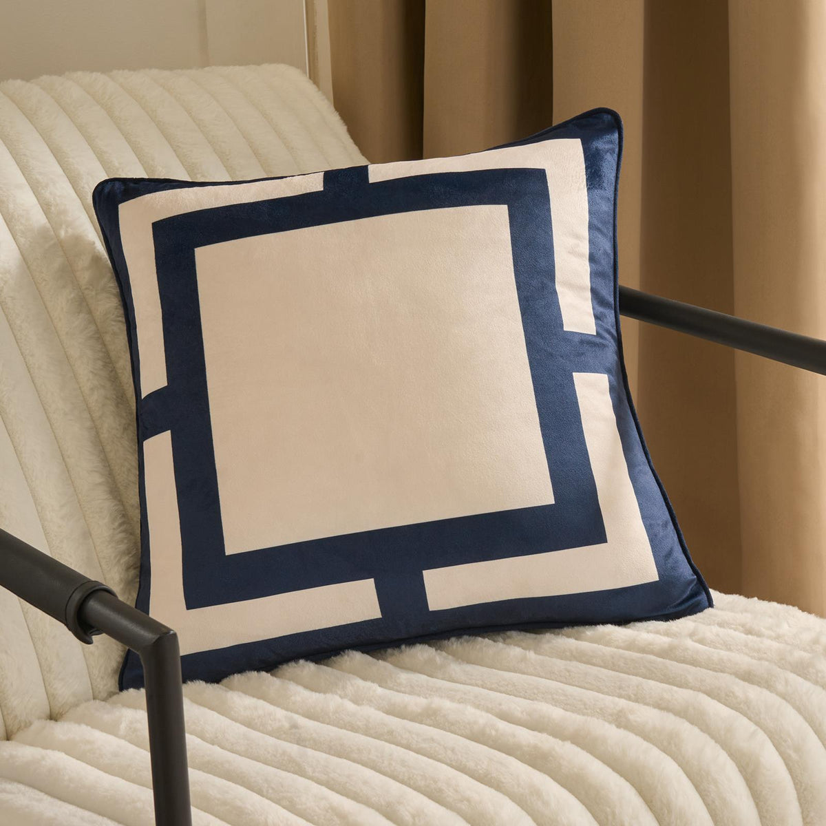 OHS Square Print Cushion Covers Matte Velvet Living Room Pillowcases Home Decor
