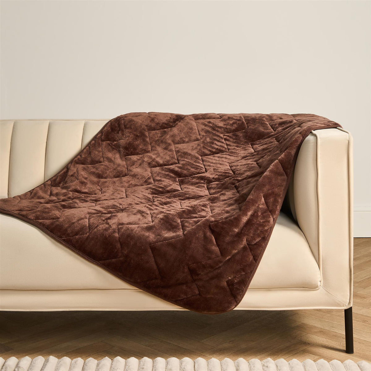 OHS Thermal Pet Blanket Winter Warm Soft Fleece Quilted Throw for Dog Cat