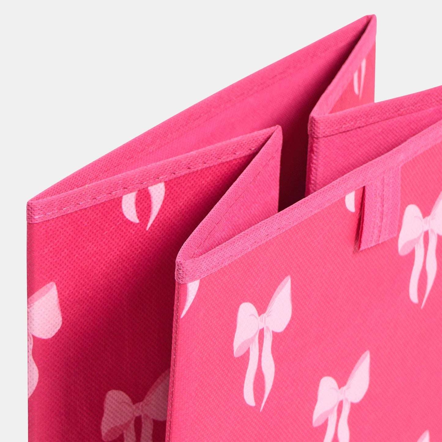 OHS Bows Storage Box Cube Folding Multipack Space Saving Shoe Toy Organiser