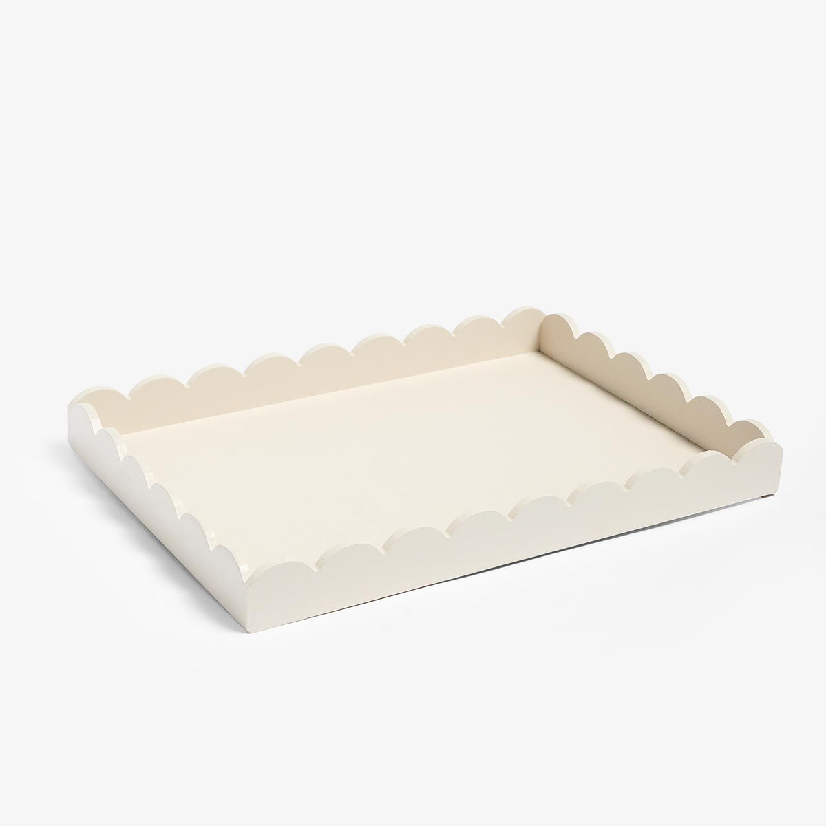 OHS Scallop Edge Tray Serving Plate Decorative Organiser Storage Home Decor