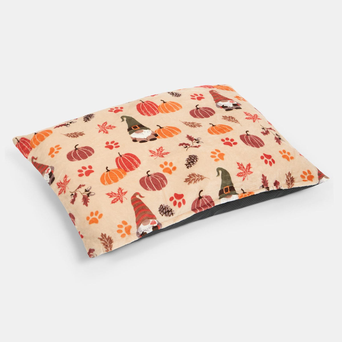 OHS Print Pet Bed Fleece Paw Checks Leopard Stripes Xmas Calming Cushion Dog Cat