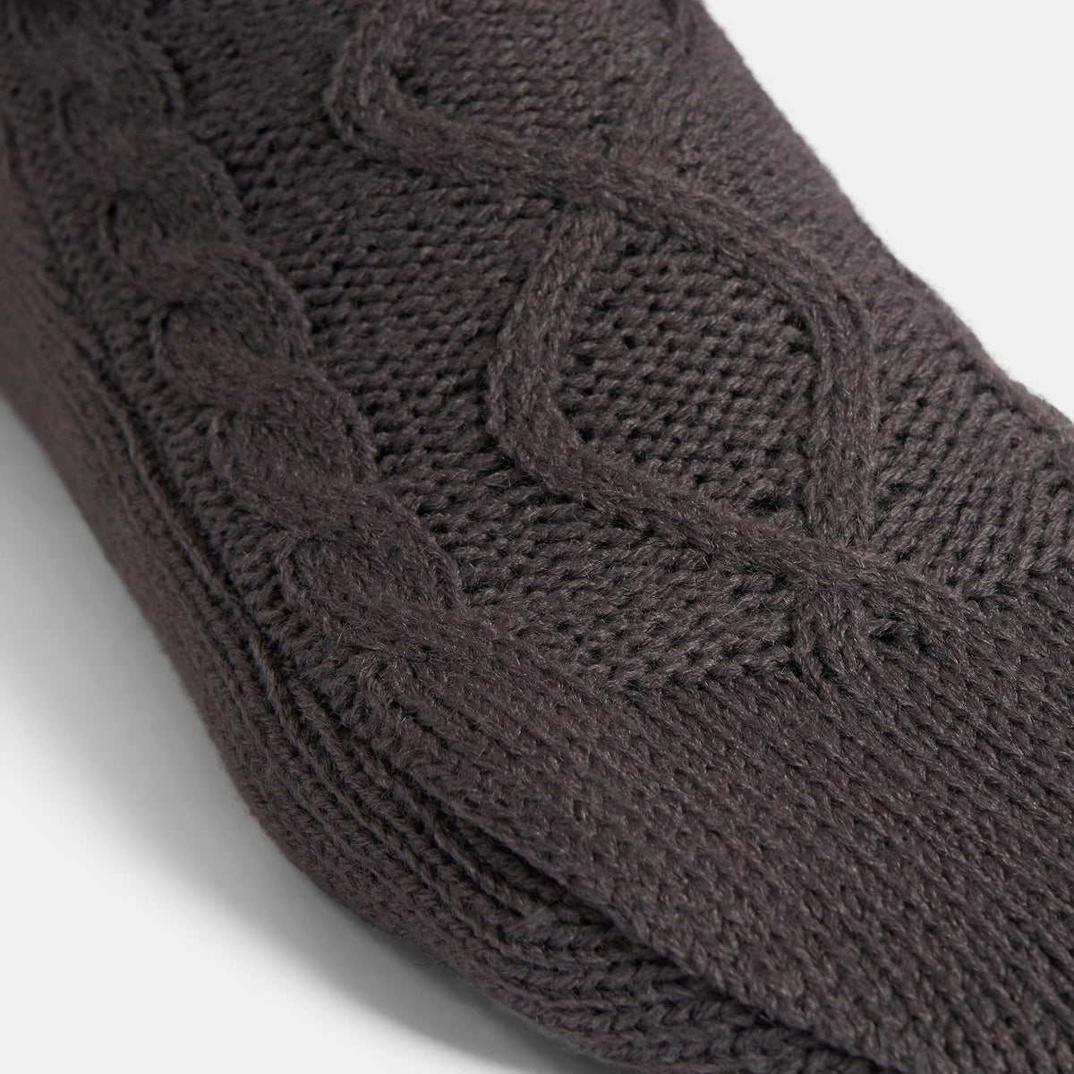 OHS Cable Knit Socks Womens Non Slip Warm Indoor Lounge Sock Slipper