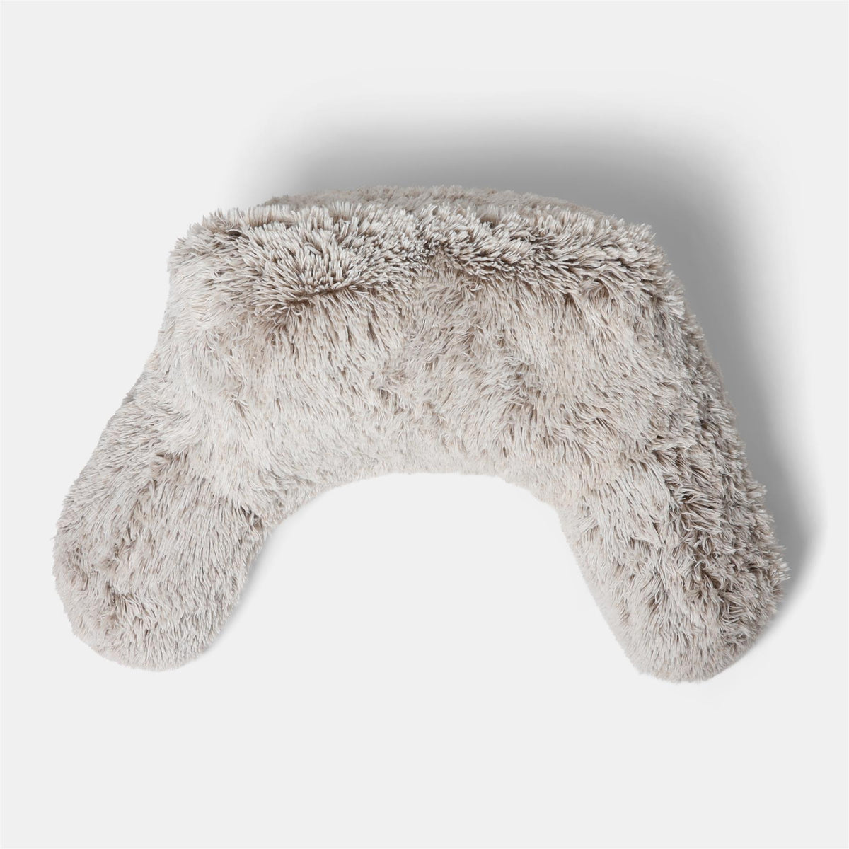 OHS Fluffy Cuddle Cushion Reading Pillow with Arms Lumbar Bed Chair