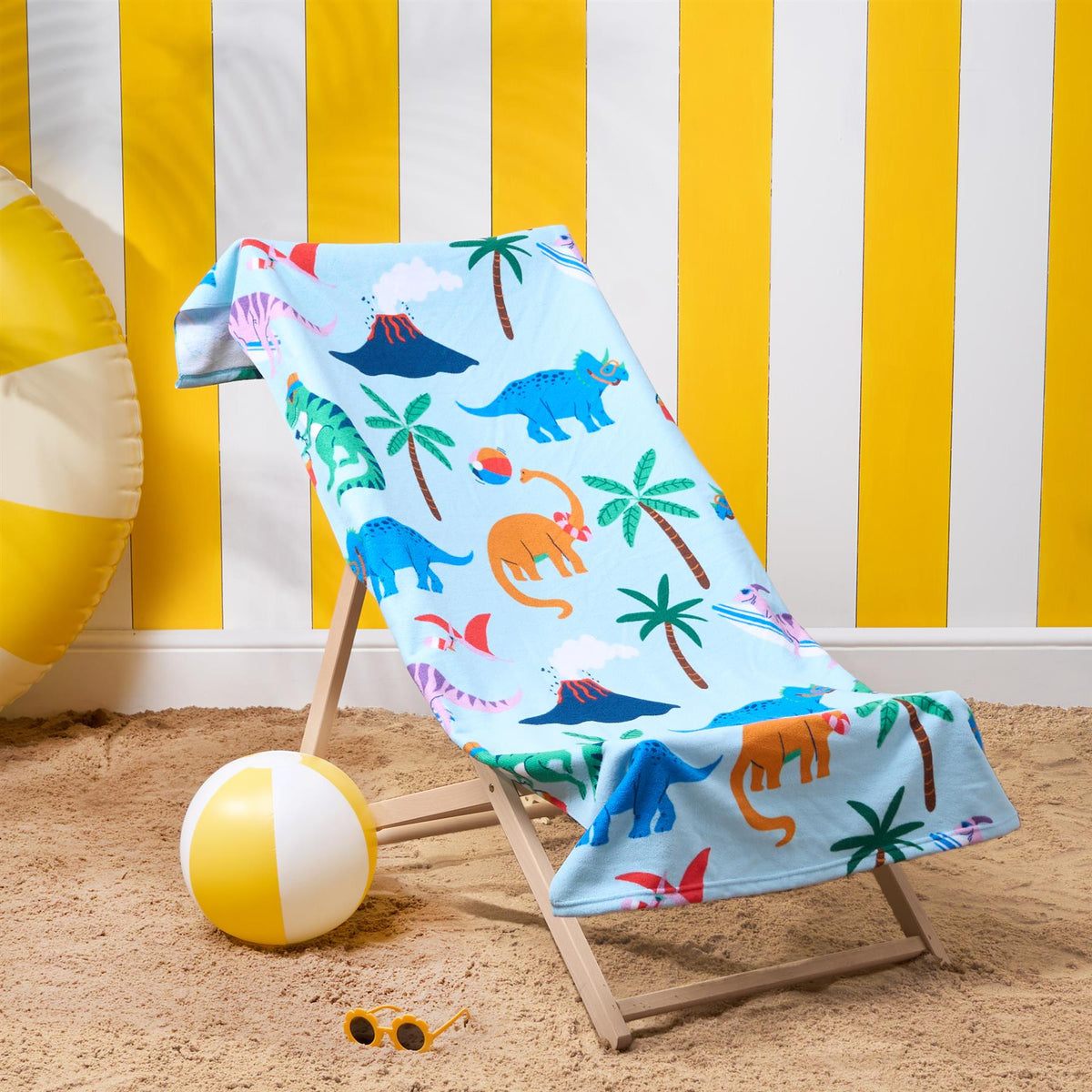 OHS Print Beach Towel Microfibre Quick Dry Bath Holiday Gym Travel Sport