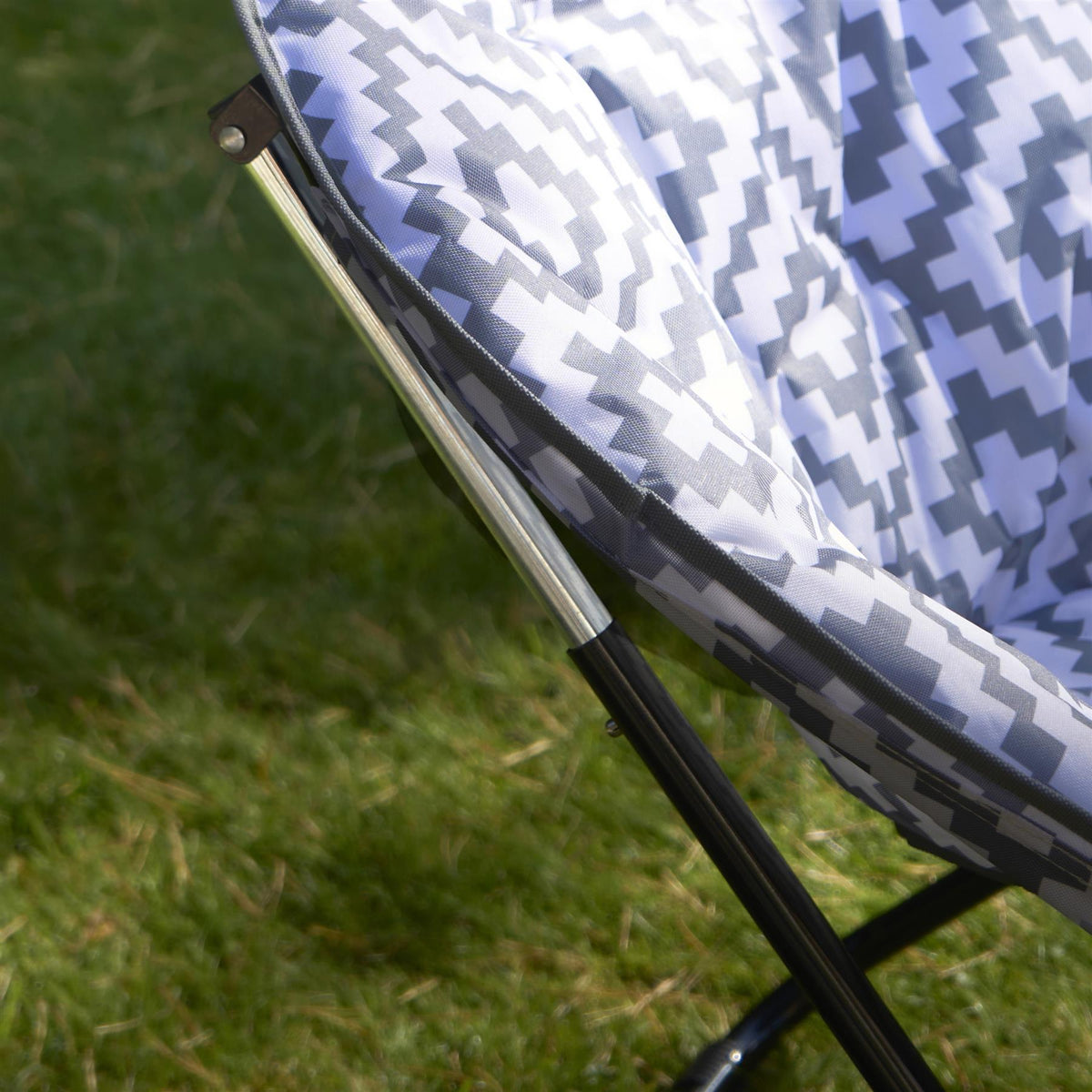 OHS Moon Camping Chair Round Folding Outdoor Garden Portable Seat