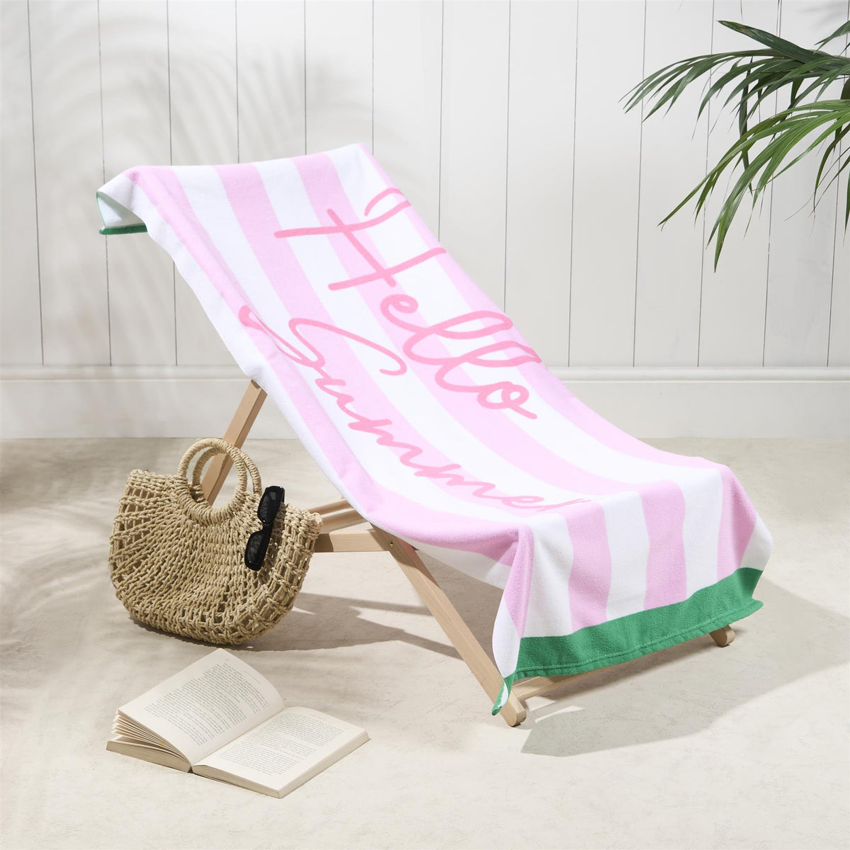 OHS Print Beach Towel Microfibre Quick Dry Bath Holiday Gym Travel Sport