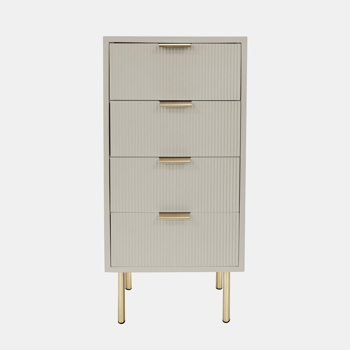 OHS Ribbed Drawer Unit Bedside Table 3/4/5/6 Draw Cabinet Nightstand Sideboard