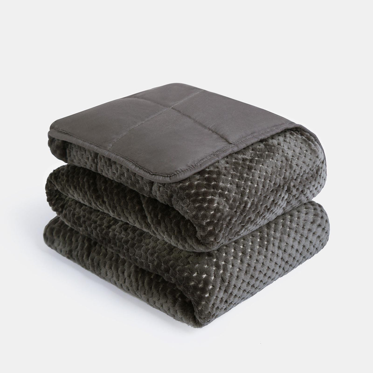 OHS Waffle Fleece Weighted Blanket Sleep Therapy Anxiety Super Soft Bed Throw