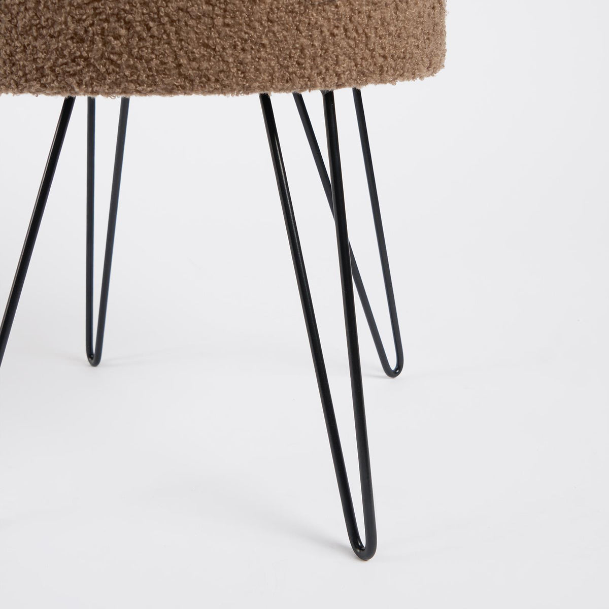 Foot Stool Storage Seat Chair Dressing Table Vanity Pouffe Ottoman Boucle Fleece
