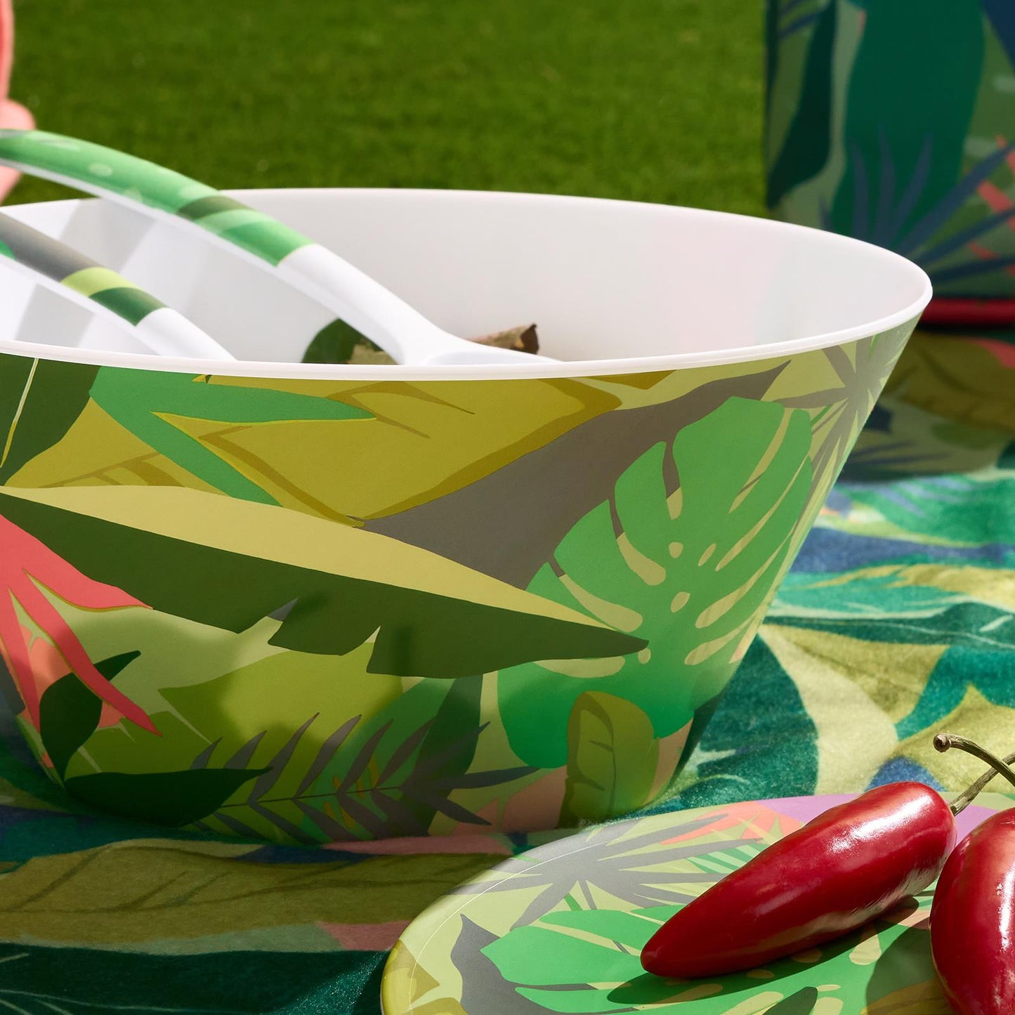 OHS Printed Picnicware Wine Cooler OR Picnic Blanket OR Bag Plates Bowls Glasses