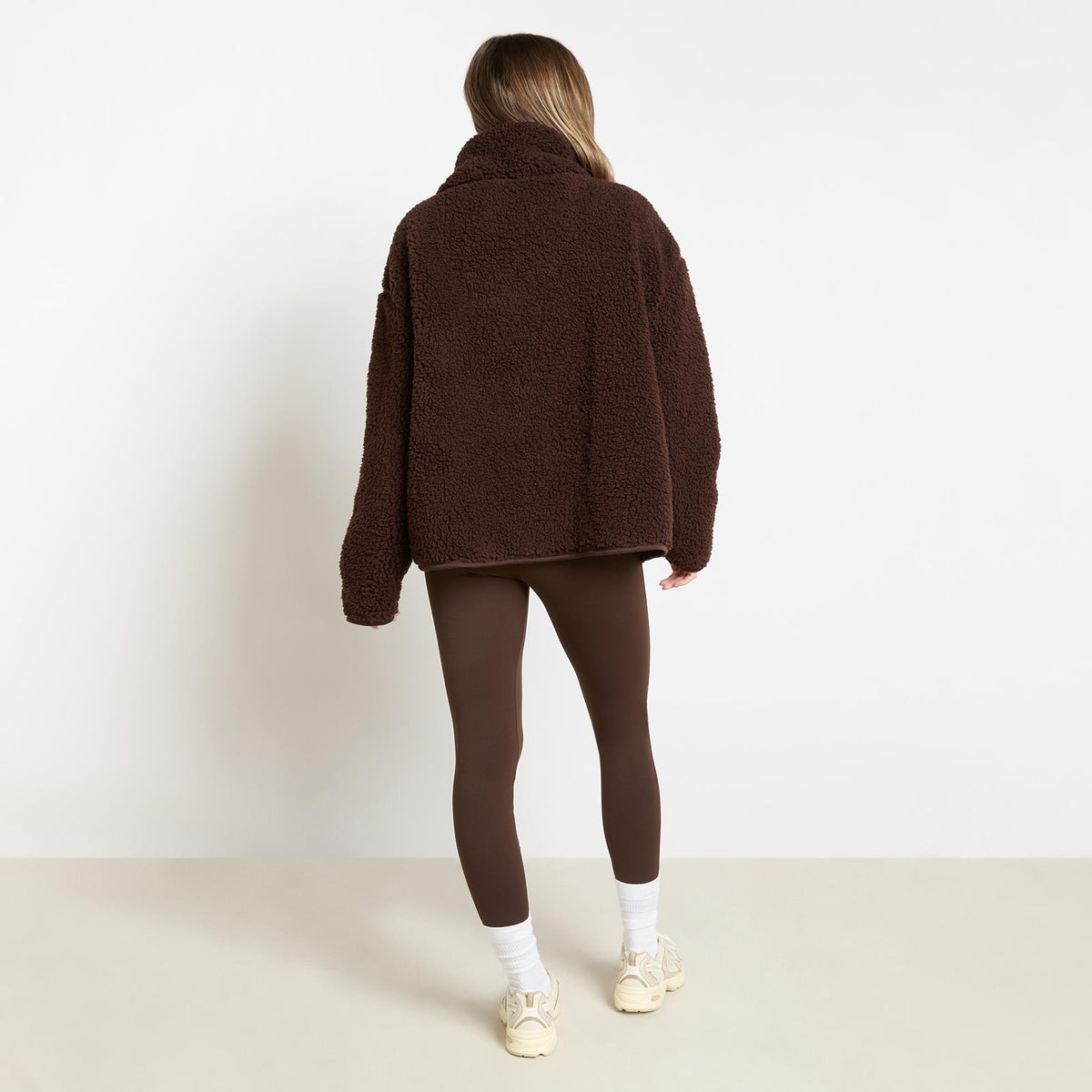 OHS Teddy Fleece Jacket Coat Soft Plush Unisex Warm Outerwear Full Zipper