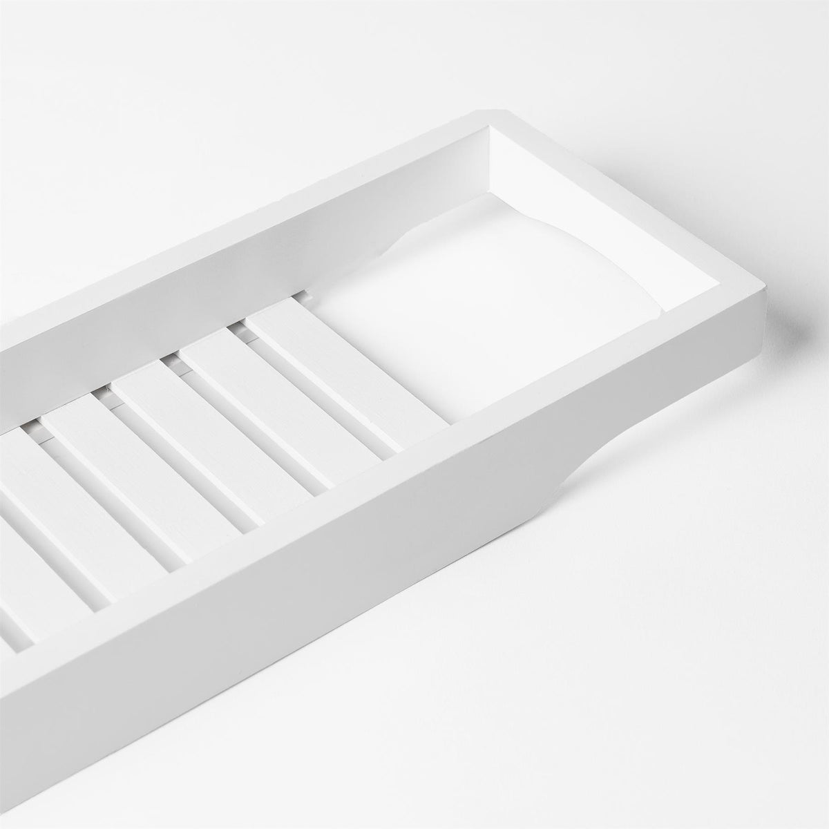 OHS Bamboo Bath Tub Rack Storage Bathroom Caddy Shelf Tray Soap Holder Tidy Unit