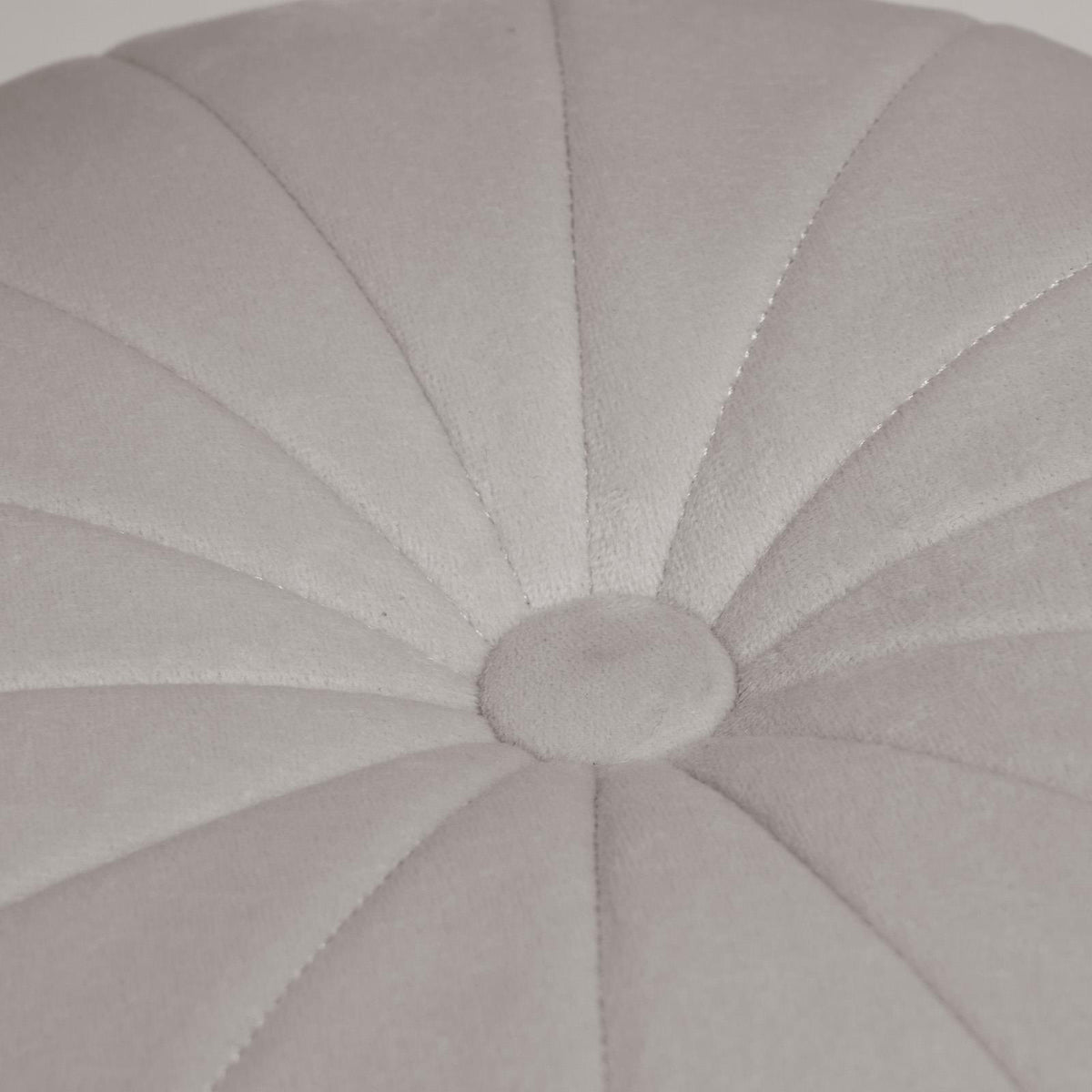 OHS Velvet Filled Cushion Round Bedroom Decor Scatter Chair Sofa Button Pillow