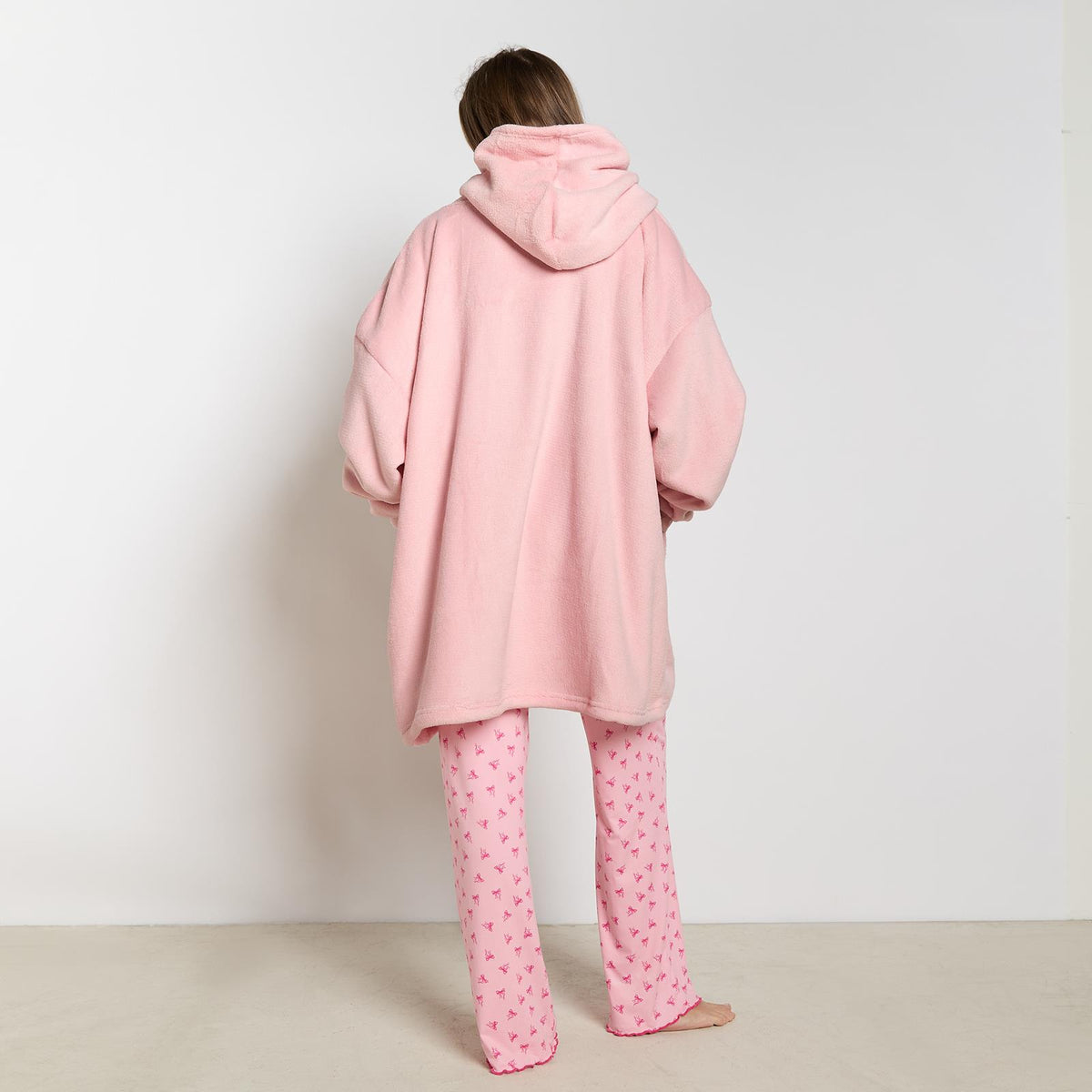 OHS Hoodie Blanket Oversized Ultra Plush Sherpa Giant Big Hooded Sweatshirt