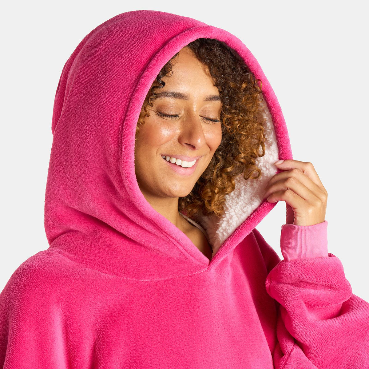 OHS Hoodie Blanket Oversized Ultra Plush Sherpa Giant Big Hooded Sweatshirt