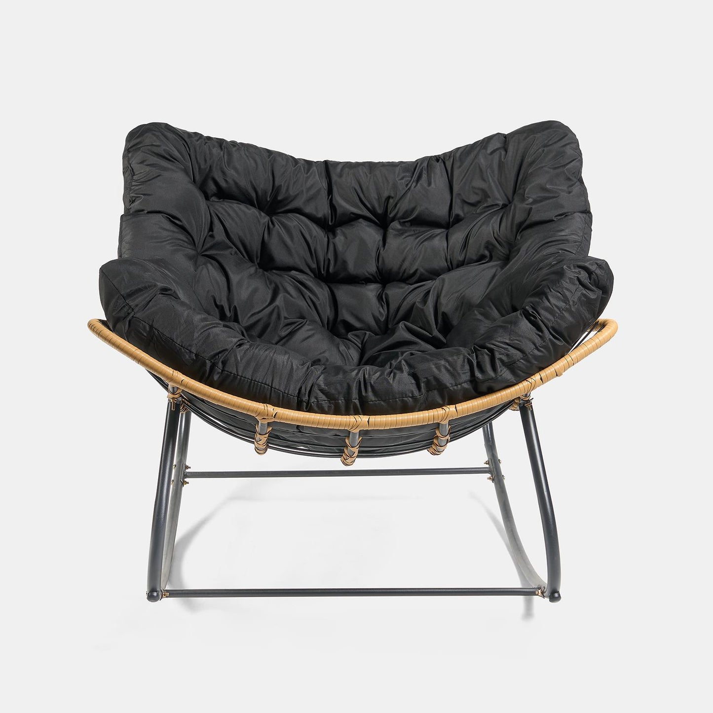 OHS Bali Rocking Chair Garden Outdoor Metal Frame Chairs with Cushion