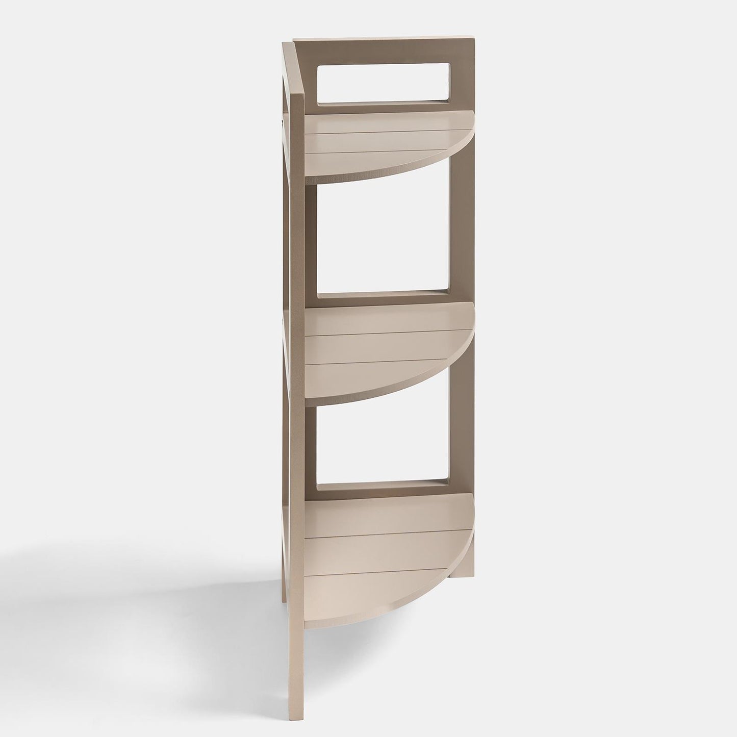 OHS Shelving Unit 3 Tier Storage MDF Home Organiser Display Corner Space Saving