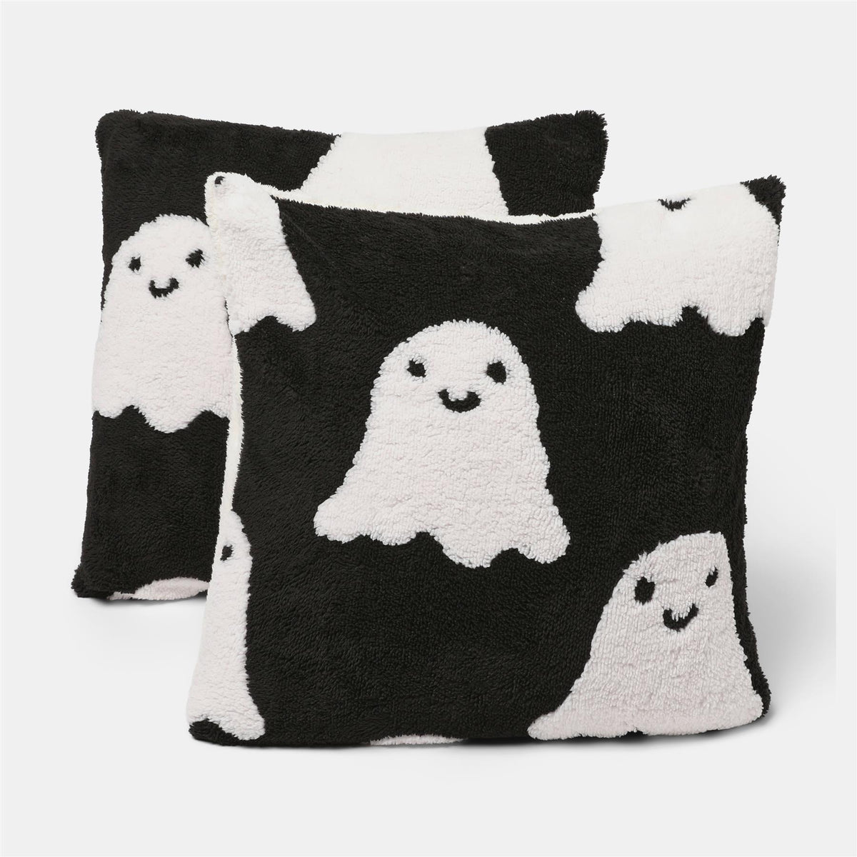 OHS Tufted Halloween Cushion Covers 2/4 Pack Fleece Warm Filled Cushions