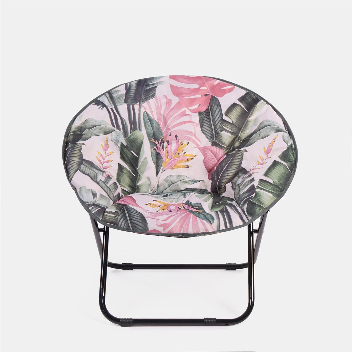 OHS Moon Camping Chair Round Folding Outdoor Garden Portable Seat