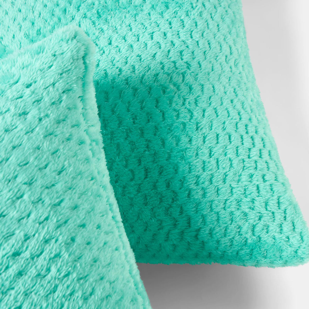 OHS Waffle Fleece Cushion Covers 2/4 Pack Soft Filler Decor