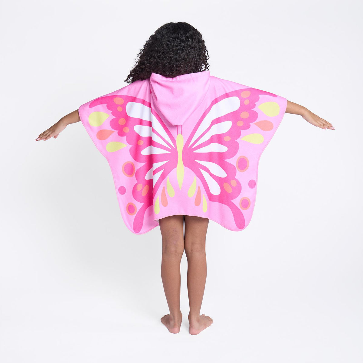 Kids Poncho Beach Towel Hooded Quick Dry Microfibre Holiday Swimming Absorbent