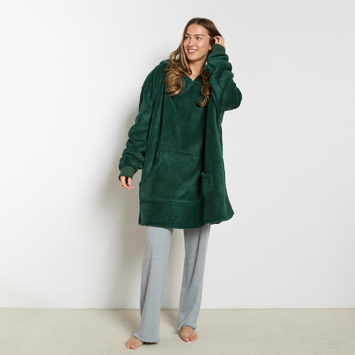 OHS Hoodie Blanket Oversized Ultra Plush Sherpa Giant Big Hooded Sweatshirt