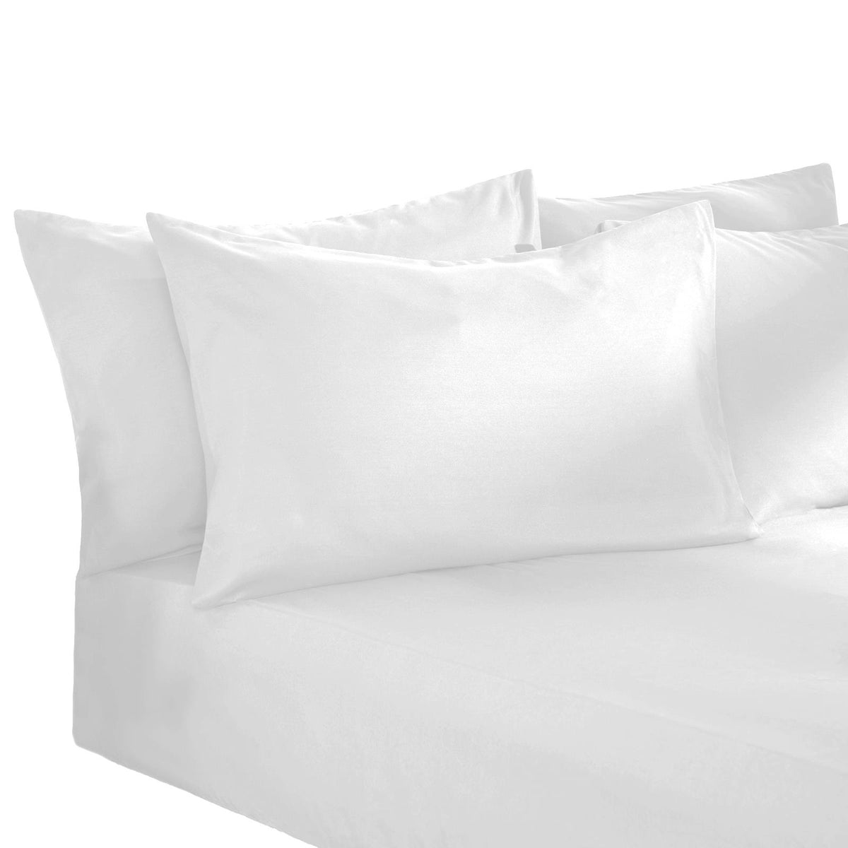 OHS Plain Duvet Cover & Pillowcase Reversible Bedding Set OR Fitted Sheet