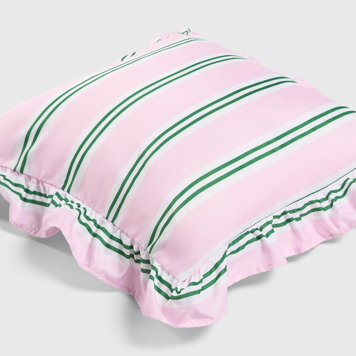 OHS Stripe Frill Cushion Covers Microfibre Square Pillowcases Home Decor