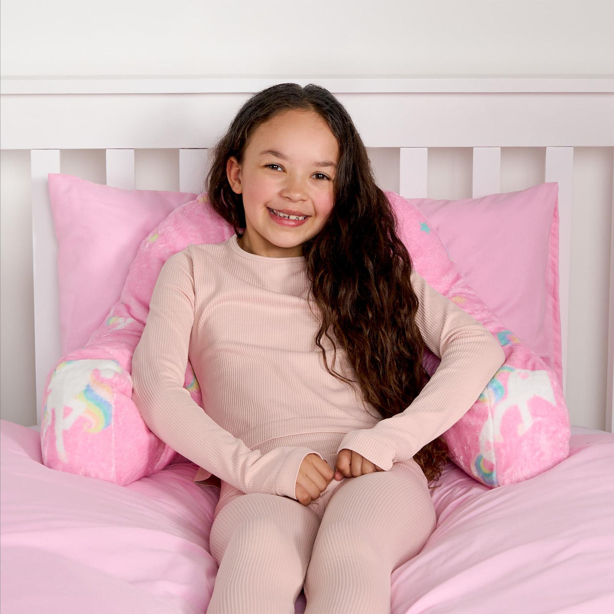 OHS Kids Gaming Cushion Bed Reading Pillow Soft Support with Arms Lumbar Chair