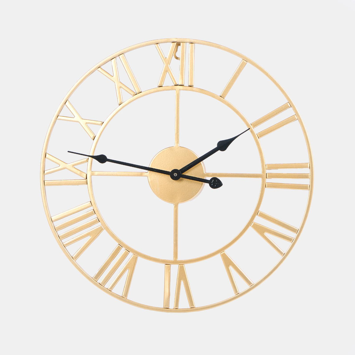 Large Wall Clock Roman Numerals Skeleton Big Open Round Face Living Room Kitchen