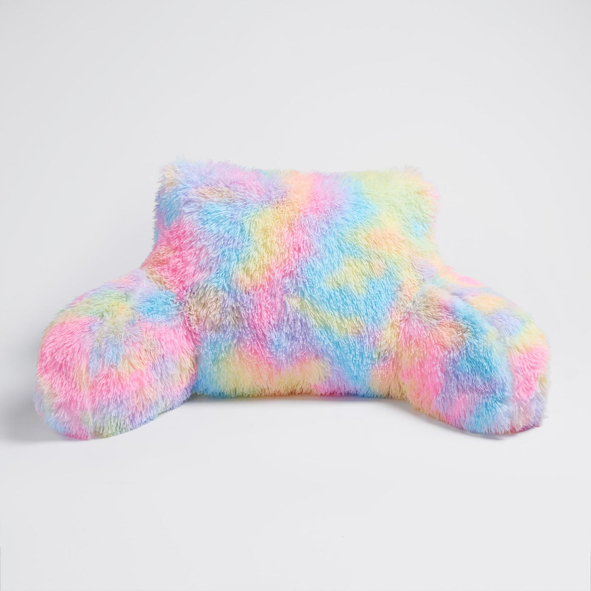 OHS Fluffy Cuddle Cushion Reading Pillow with Arms Lumbar Bed Chair
