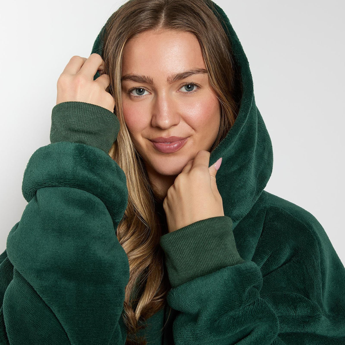 OHS Hoodie Blanket Oversized Ultra Plush Sherpa Giant Big Hooded Sweatshirt