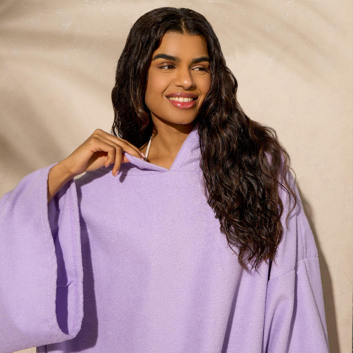 OHS Hooded Towel Poncho Adult Absorbent Dry Beach Swim Bath Changing Robe