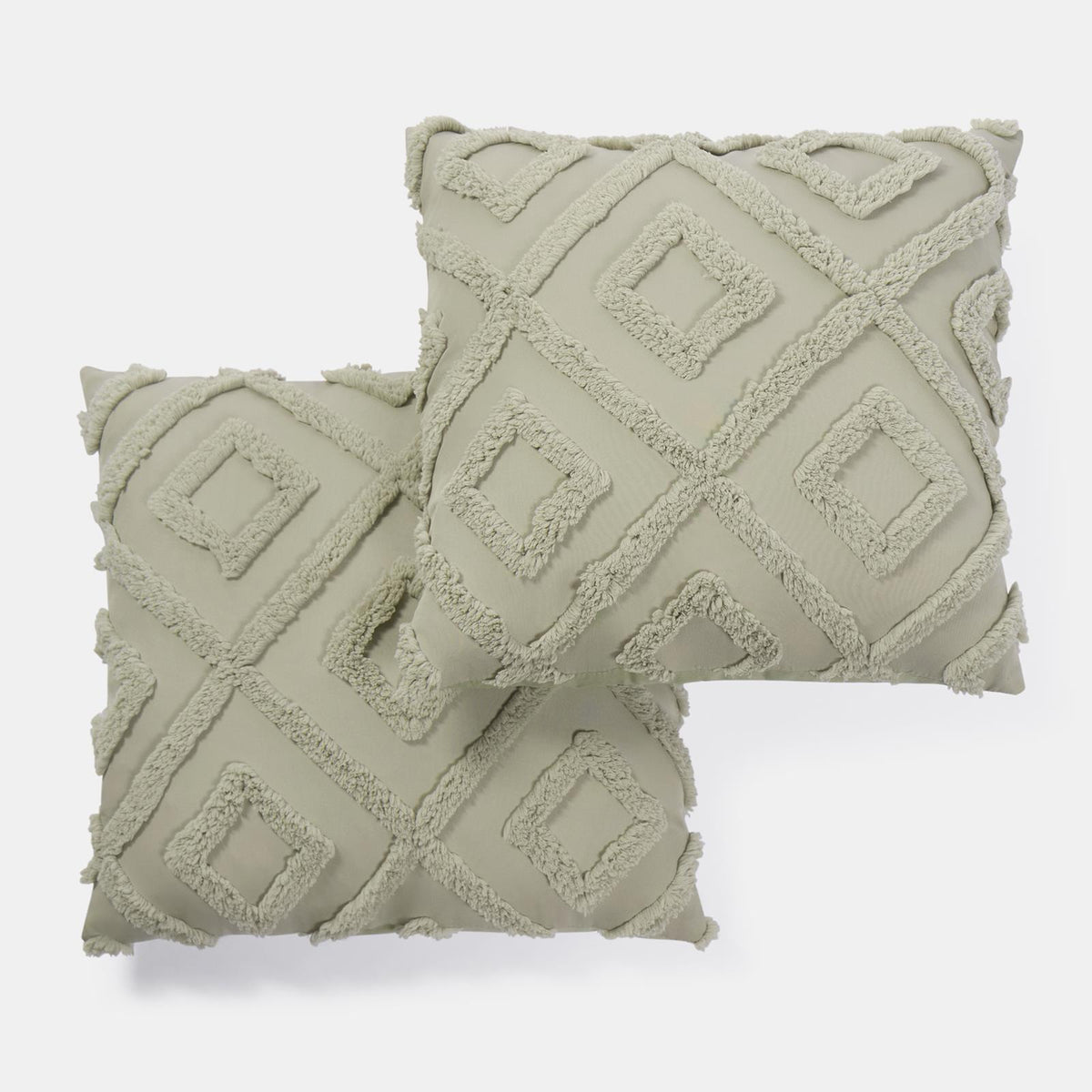 OHS Tufted Cushion Covers 2 Pack Arches Decorative Square Pillowcases