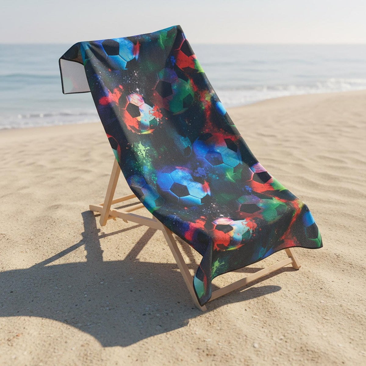OHS Print Beach Towel Microfibre Quick Dry Bath Holiday Gym Travel Sport