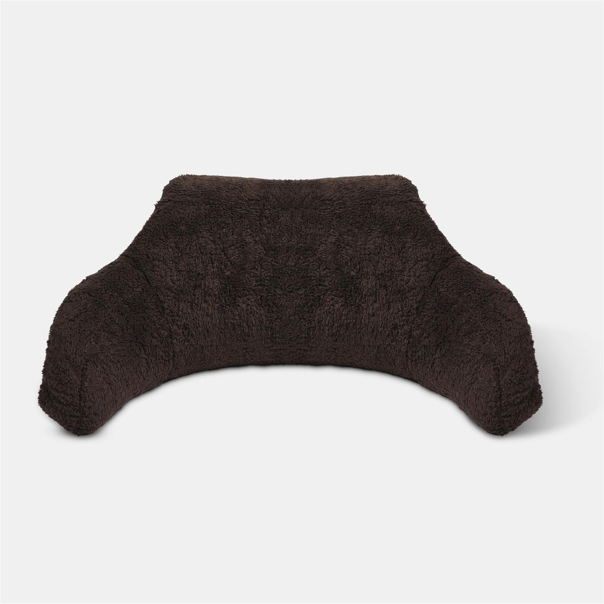 OHS Teddy Fleece Reading Pillow Cuddle Cushion with Arms Lumbar Bed Chair