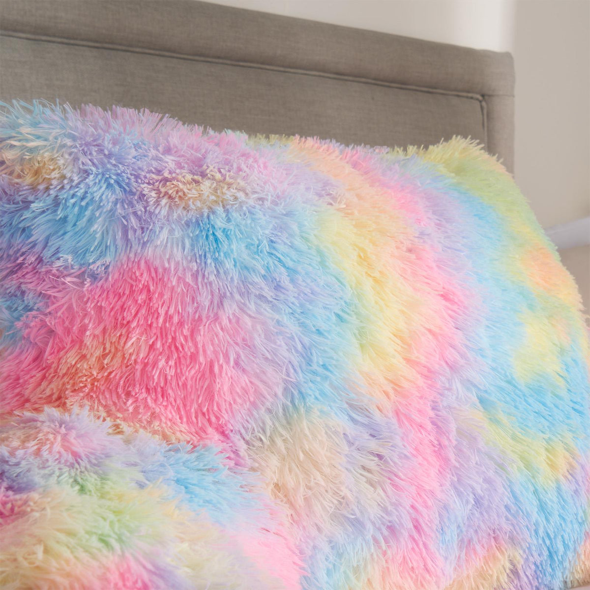 OHS Fluffy Cuddle Cushion Reading Pillow with Arms Lumbar Bed Chair