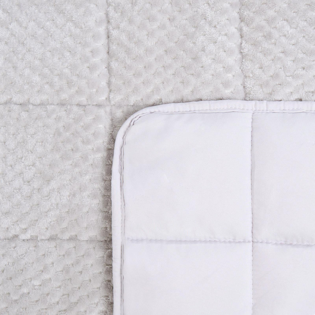 OHS Waffle Fleece Weighted Blanket Sleep Therapy Anxiety Super Soft Bed Throw