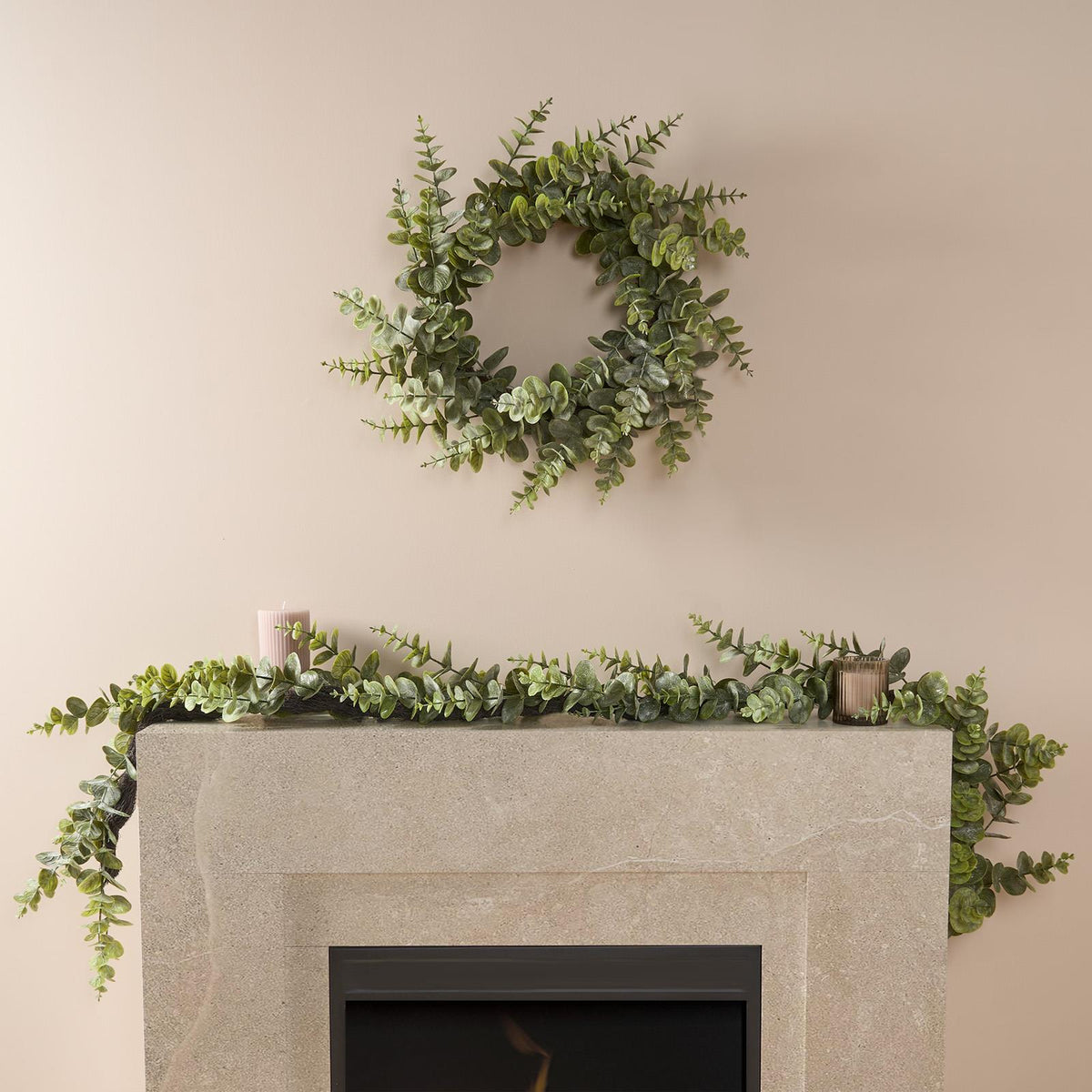 OHS Artificial Decorative Garland Foliage Fireplace Door Party Spring Xmas Home