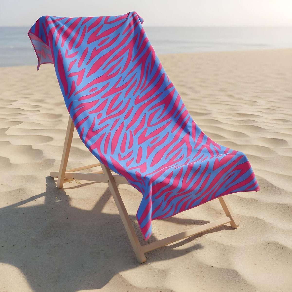 OHS Print Beach Towel Microfibre Quick Dry Bath Holiday Gym Travel Sport