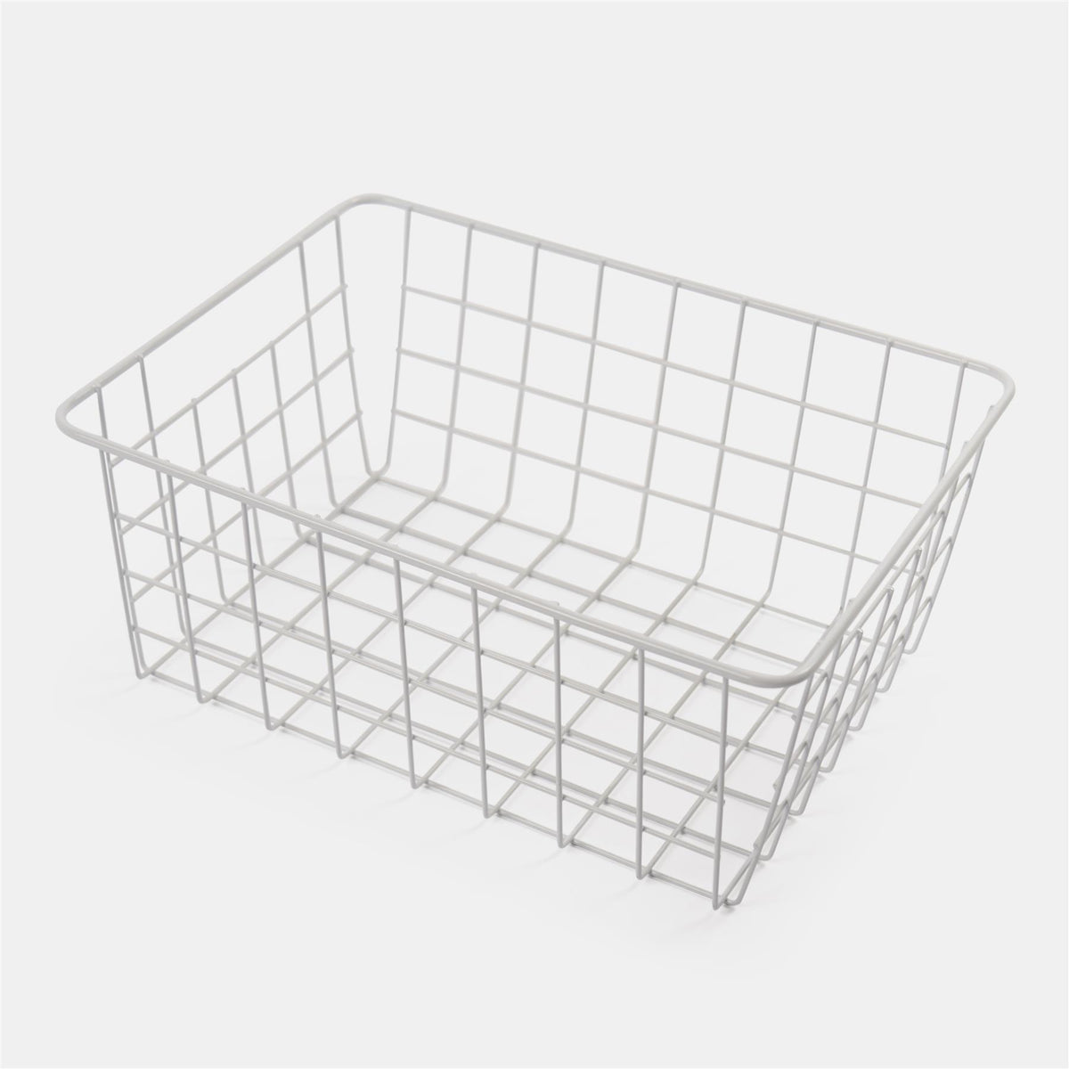 Wire Storage Basket Organiser Tidy Clothing Towel Holder Space Saving Solution