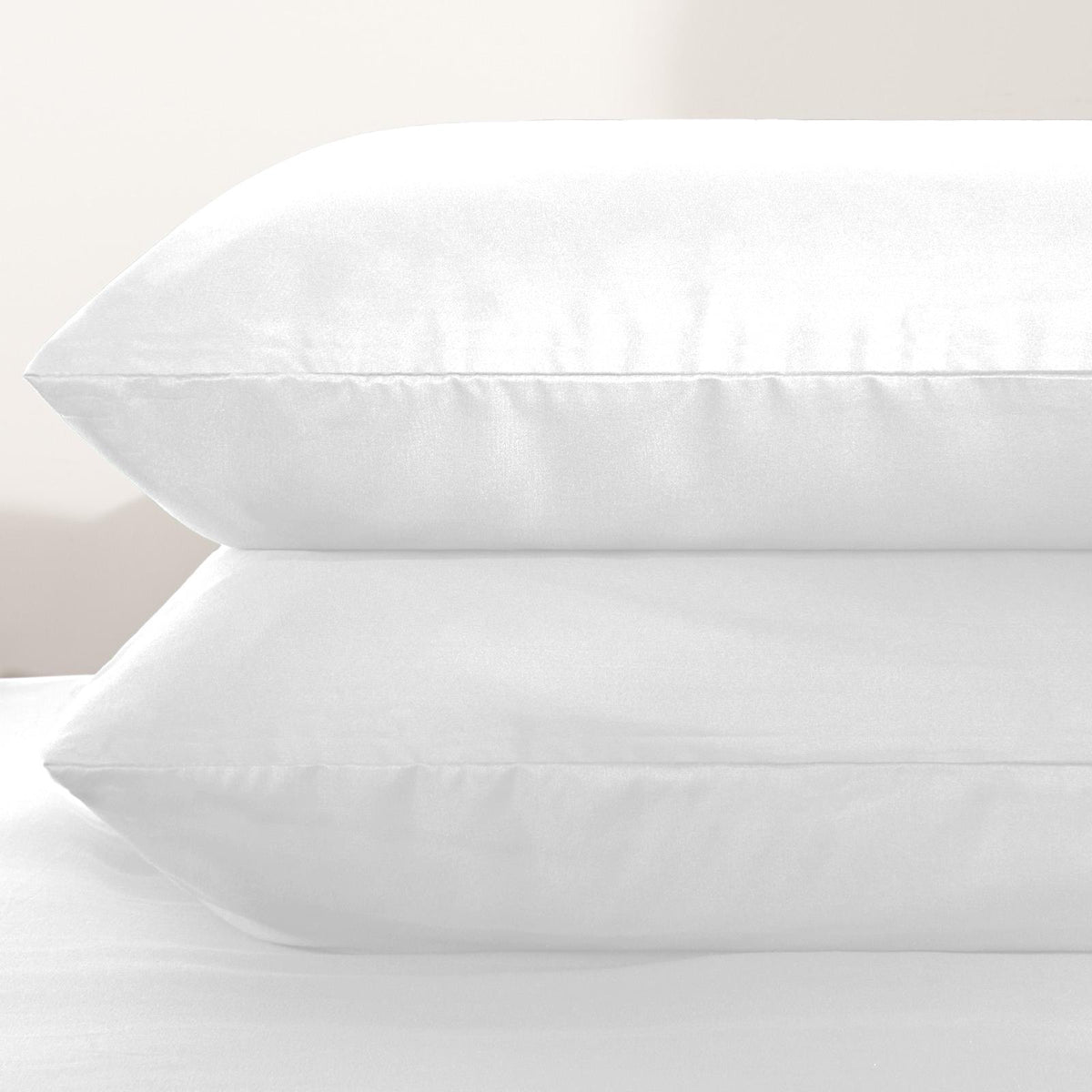 OHS Plain Duvet Cover & Pillowcase Reversible Bedding Set OR Fitted Sheet