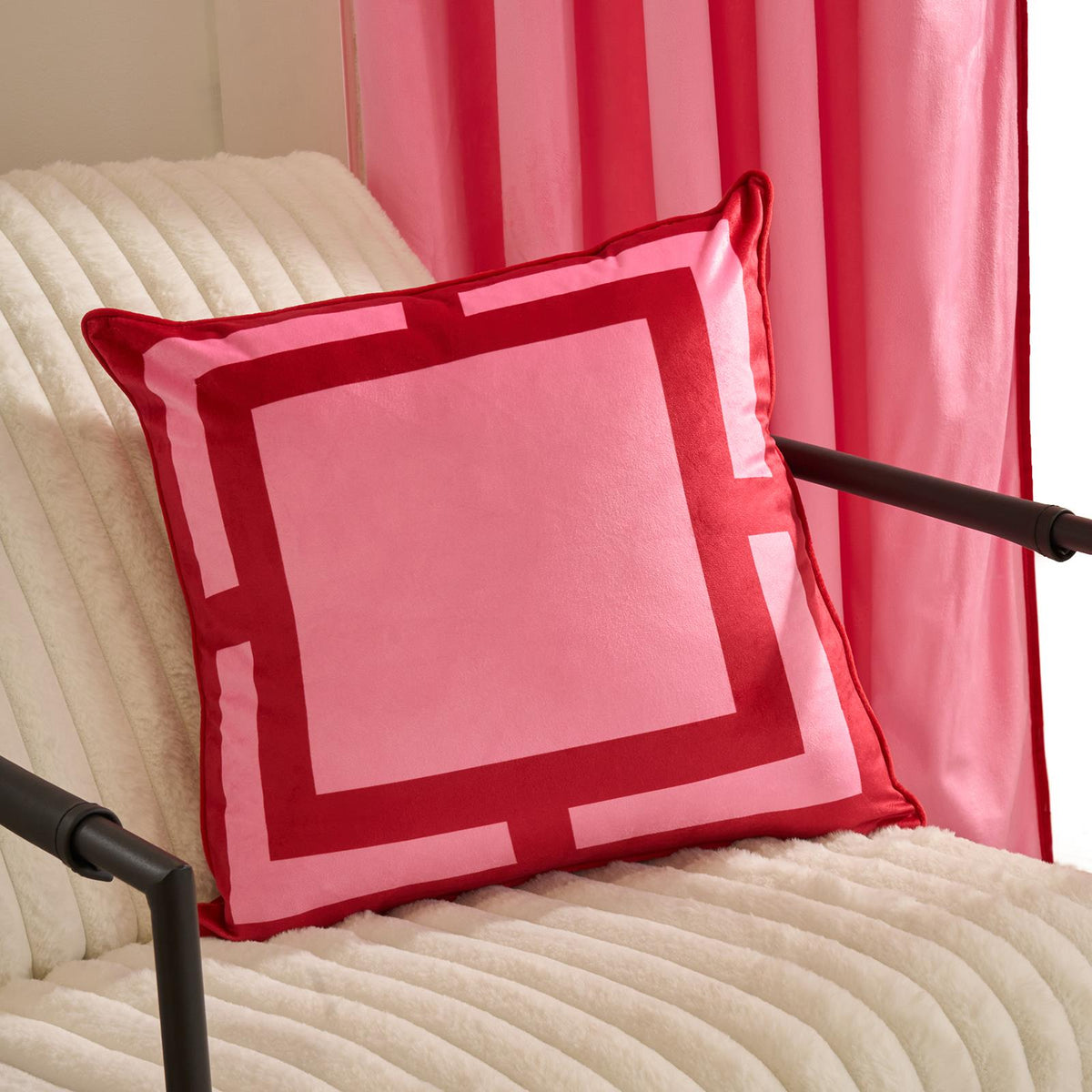 OHS Square Print Cushion Covers Matte Velvet Living Room Pillowcases Home Decor