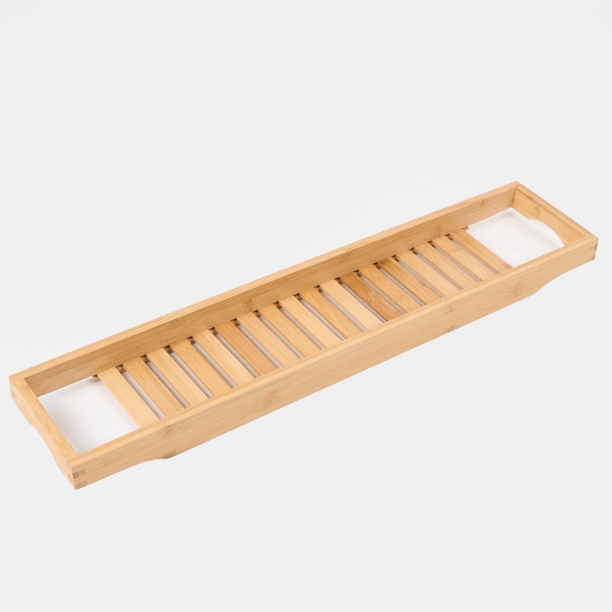 OHS Bamboo Bath Tub Rack Storage Bathroom Caddy Shelf Tray Soap Holder Tidy Unit
