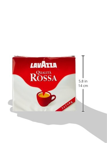 Lavazza Qualità Rossa, Ground Coffee Espresso 500 g (Pack of 2)