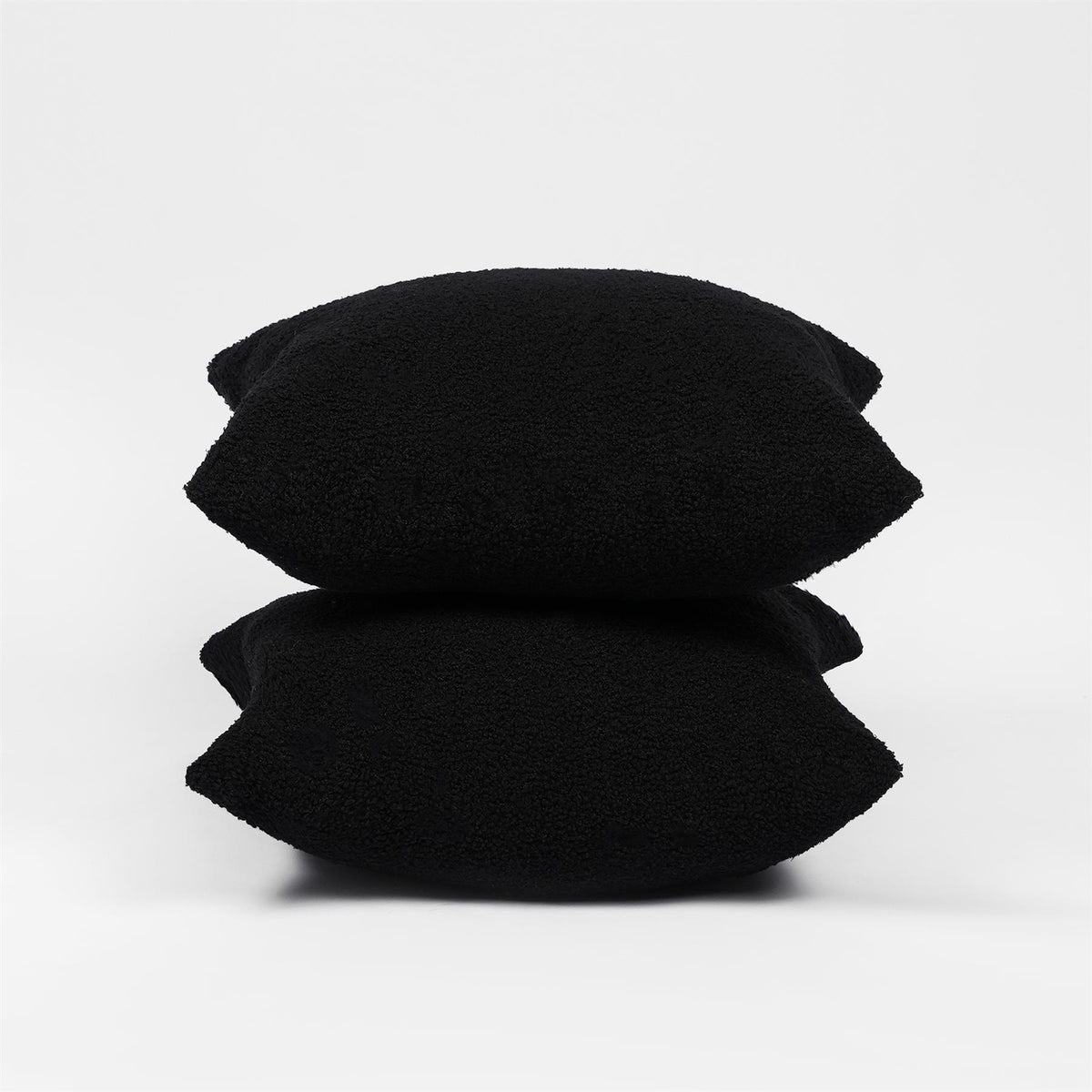 OHS Boucle Cushion Covers  2 Pack Teddy Fleece Square Pillowcases Home Decor