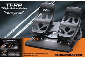 Thrustmaster TFRP T. Flight Rudder Pedals - Precise Rudder Control with S.M.A.R.T Technology for PC, PlayStation and Xbox
