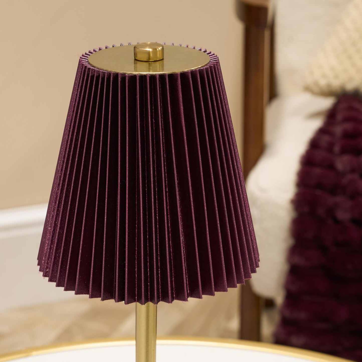OHS Bedside Cordless Lamp LED Rechargeable Table Desk Night Light Nightstand